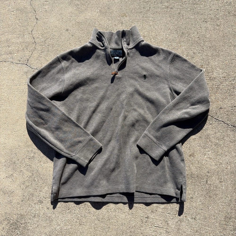 Polo Ralph Lauren gray Quarter-Zip Sweater shirt